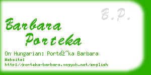 barbara porteka business card